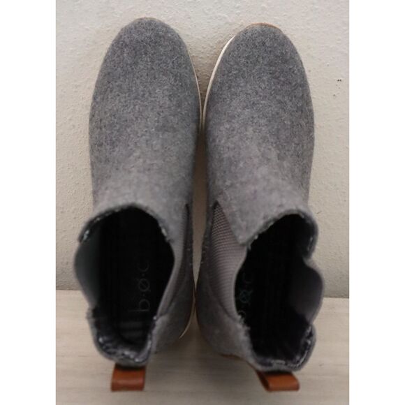 B.O.C. (BC0016260) Women's Sz 7.5M Gray Wool Combo Kara Ankle Chelsea Boots - Picture 2 of 13